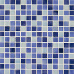 Mosaico Ez. Mezcla Celeste - Palmeta 30,5x50,5 cm. (Valor m² IVA INCL)