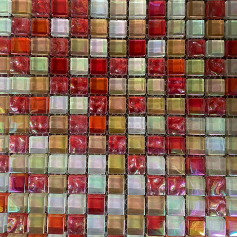 Mosaico Perlado Rojo
