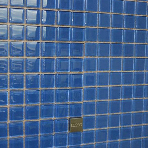 Mosaico Lusso Cristalino Azul - Palmeta 30 x 30 cm (Valor Palmeta)