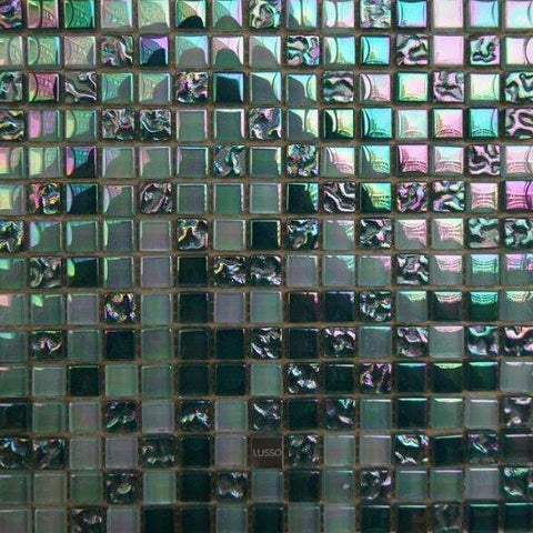 Mosaico Lusso Perlado Verde - Palmeta 30 x 30 cm (Valor Palmeta)