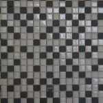 Mosaico Lusso Cristal Blanco Piedra Gris - Palmeta 30 x 30 cm (Valor Palmeta)