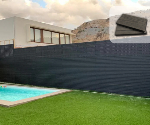 CortaVista WPC Color Negro - 220x6x1,2cm (IVA Incl)
