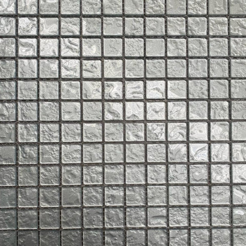 Mosaico Lusso  Bijou Plateado. Malla 30x30 cm. (Valor m2 IVA INCL)