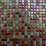 Mosaico Lusso Perlado Rojo - Palmeta 30 x 30 cm (Valor Palmeta)