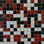 Mosaico Lusso Rojo / Negro / Blanco - Palmeta 32,7x32,7 cm (Valor m² IVA INCL)