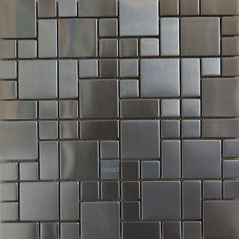 Mosaico Lusso de Acero INOX. Formas - Palmeta 30 x 30 cm (Valor Palmeta)